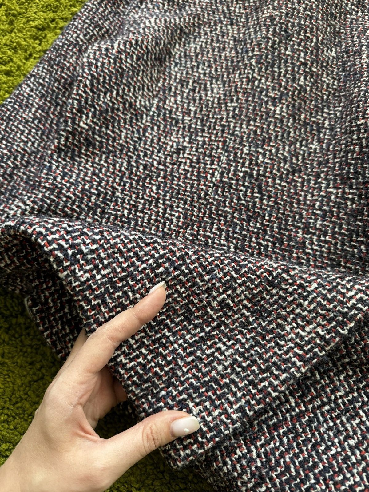 Designer × Maje Maje oldmoney style wool blend tweed skirt Size XS / US 0-2 / IT 36-38 - 7 Thumbnail