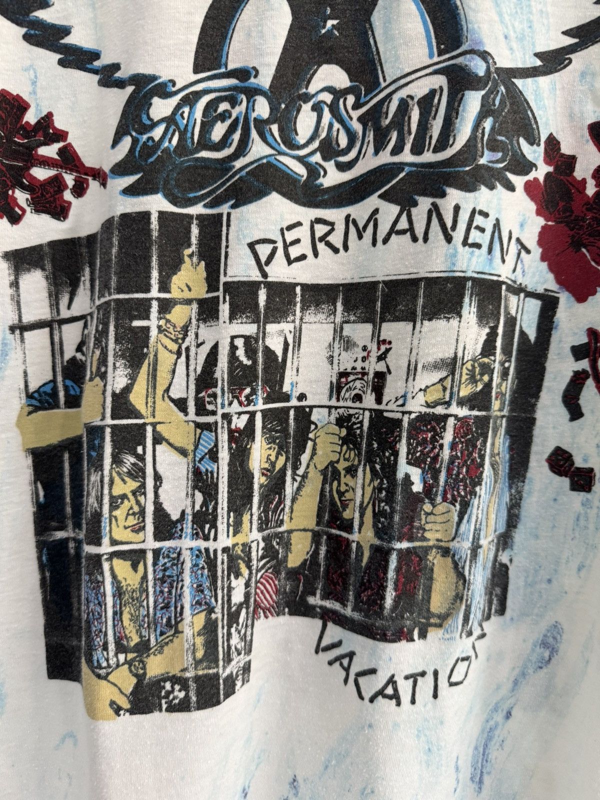 Aerosmith Vintage 1987 Rare Aerosmith Permanent Vacation Dokken Size US L / EU 52-54 / 3 - 3 Thumbnail