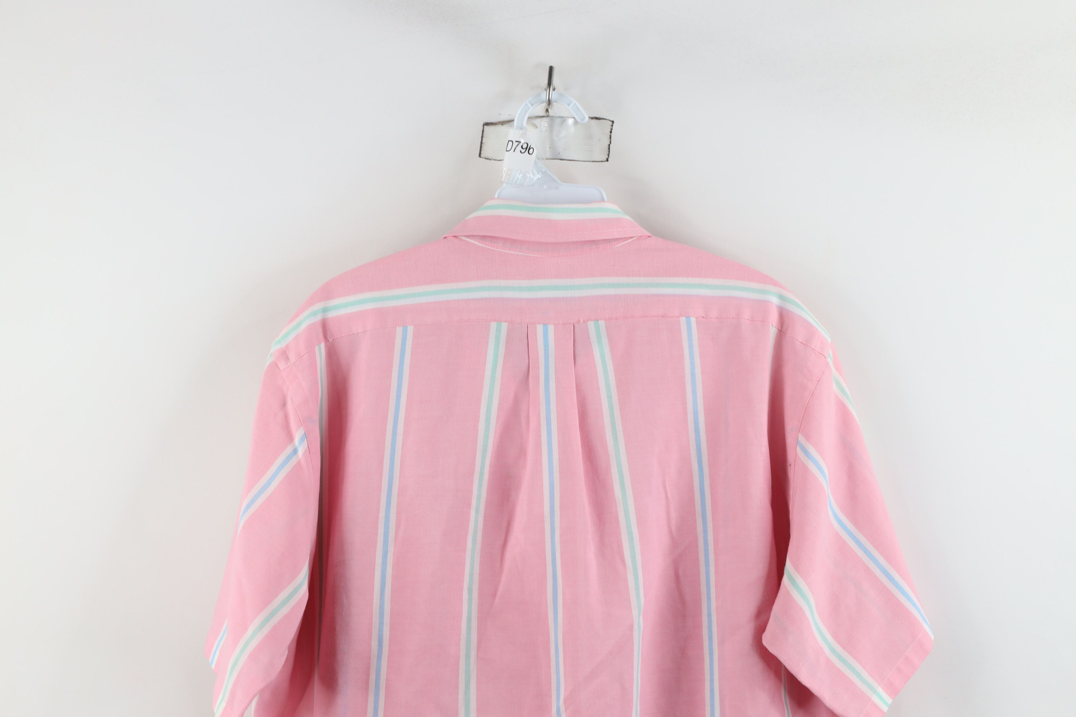 Vintage Vintage 80s 90s Streetwear Block Short Sleeve Button Shirt Size US L / EU 52-54 / 3 - 10 Thumbnail
