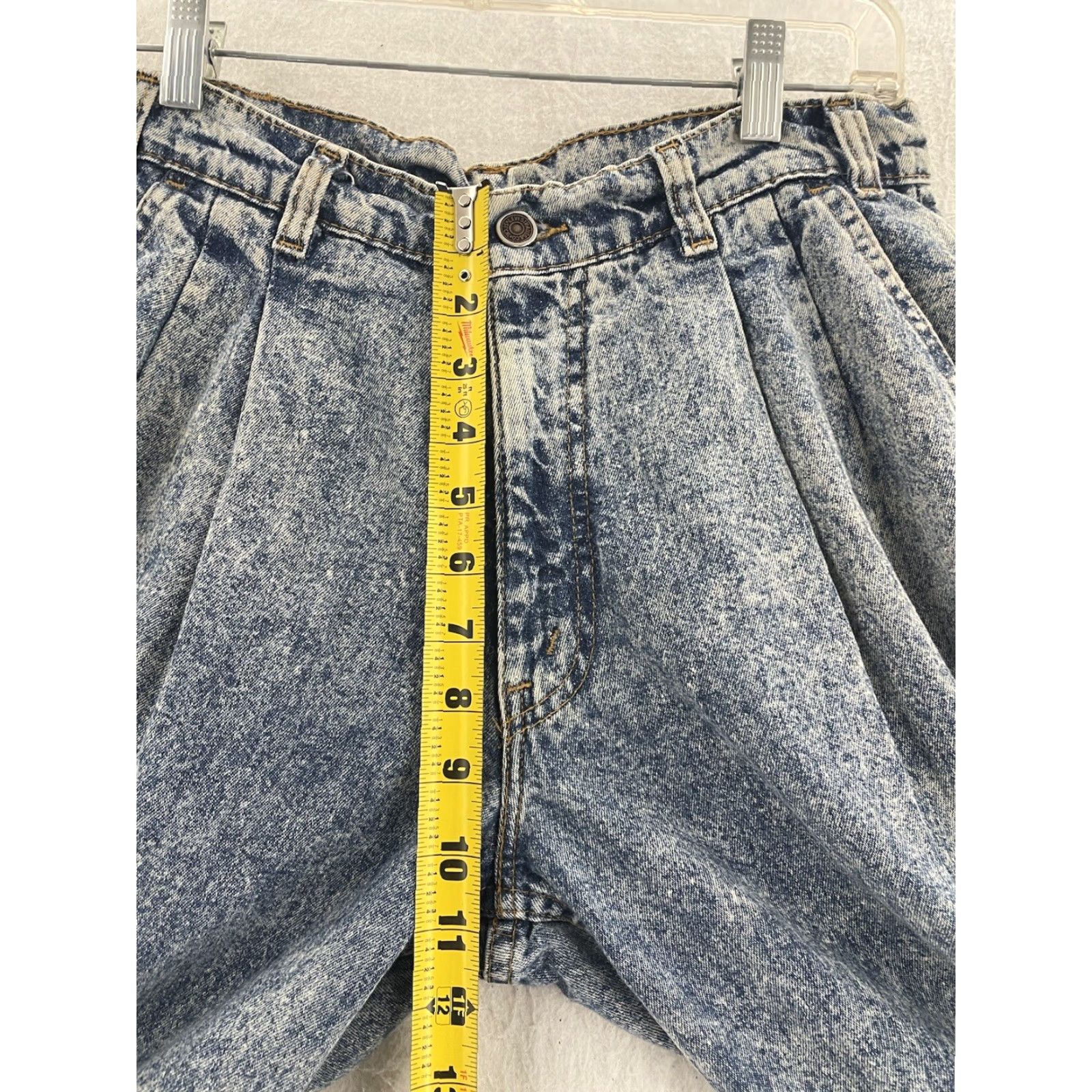 Levi's VINTAGE Levi's Silvertab Jeans Women 31x32 Blue Cotton Pleated Tapered USA 90s Womens Size 31" - 4 Thumbnail