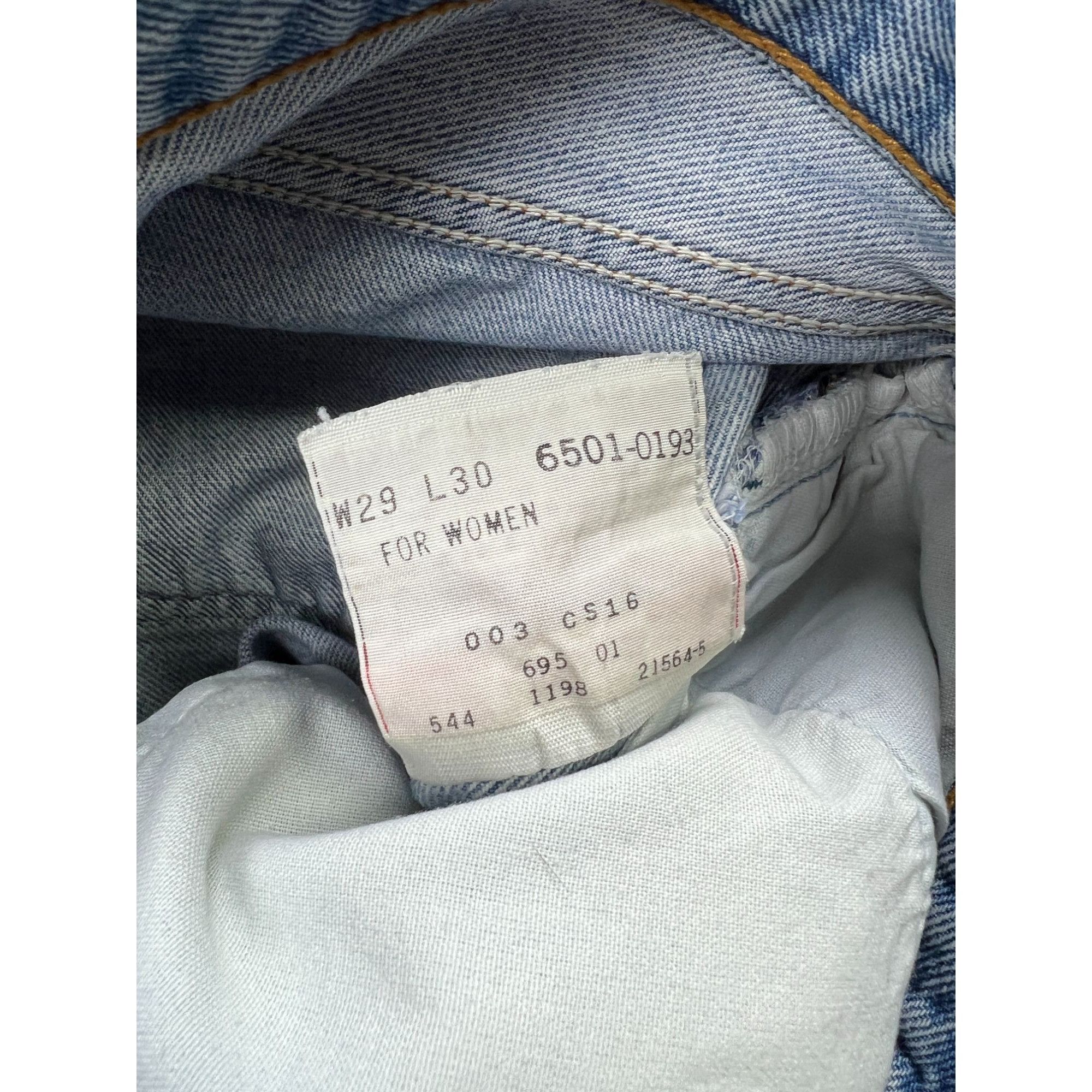 Levi's Levi’s 501 Made in USA Distressed Denim Jeans Pants (Y0902) Size 29" - 10 Thumbnail
