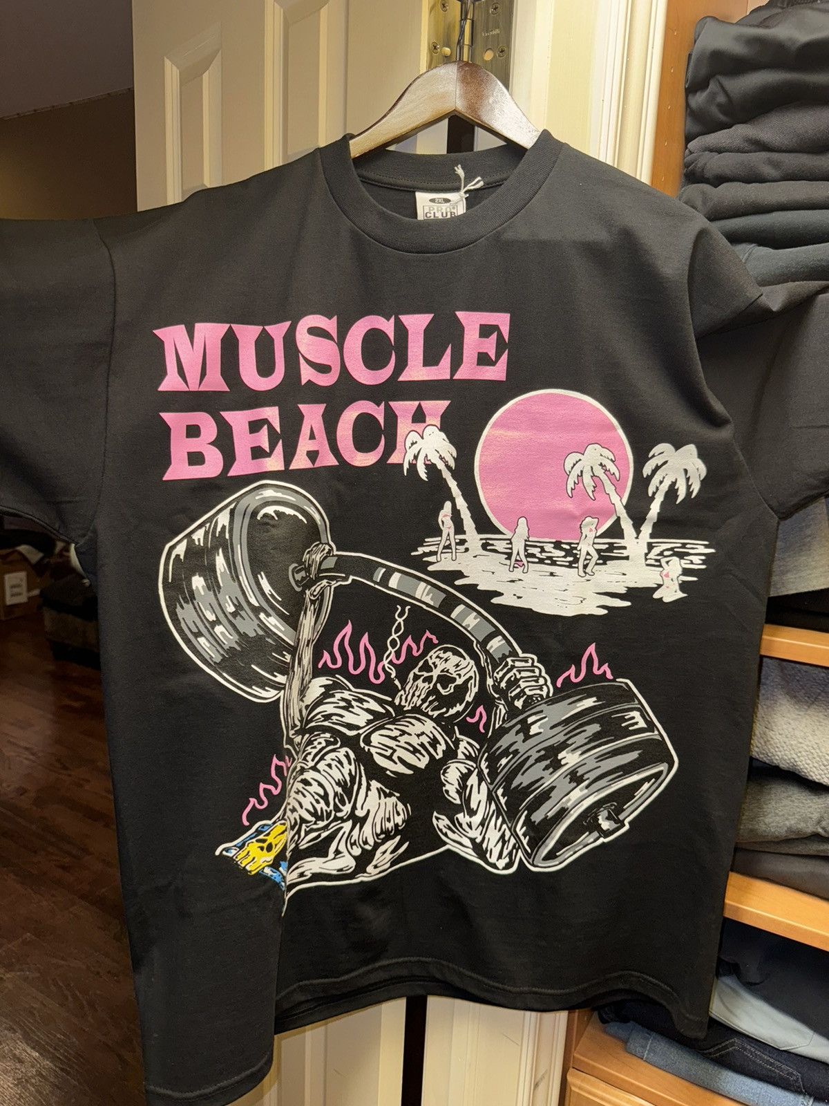 Warren Lotas Warren Lotas Muscle Beach T-Shirt Pink Rare NWT Xl Size US XL / EU 56 / 4 - 2 Thumbnail