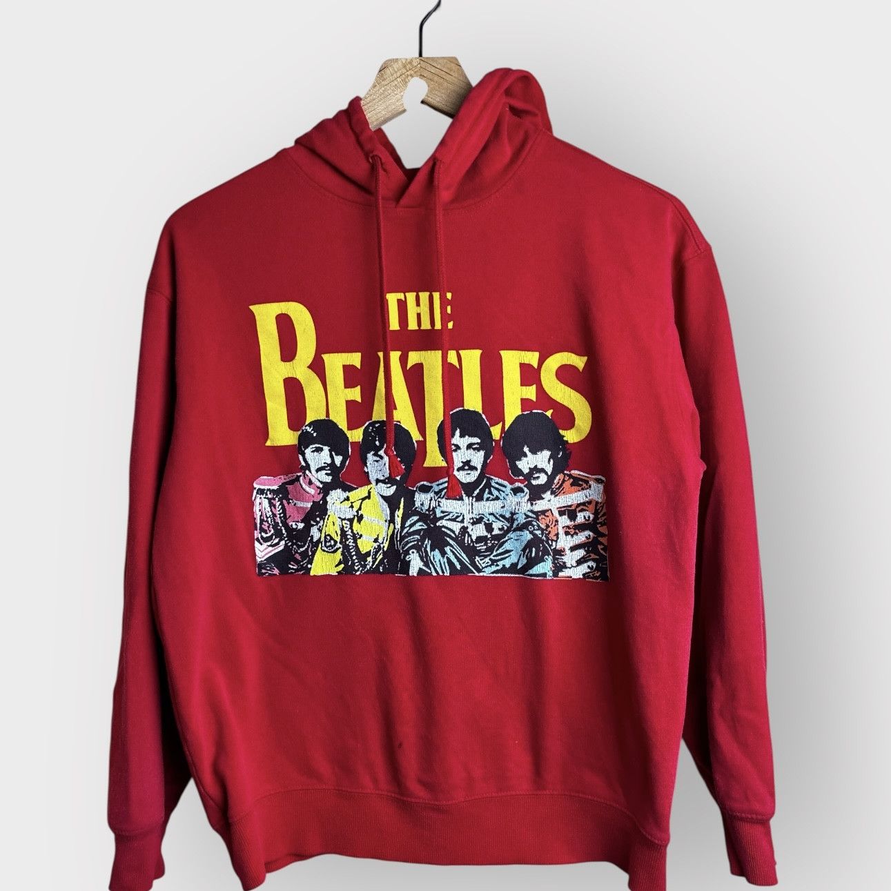 Vintage The Beatles Graphic Red Hoodie Size S / US 4 / IT 40 - 2 Thumbnail