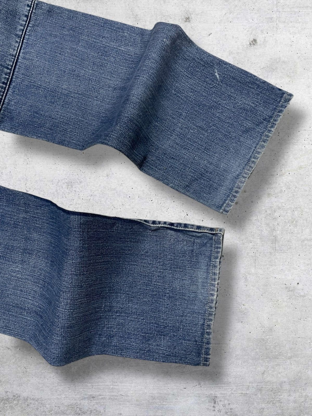 Japanese Brand VINTAGE STUDIO ECRU 90S JAPAN DESIGNER RARE DISTRESSED DENIM Size US 32 / EU 48 - 13 Thumbnail
