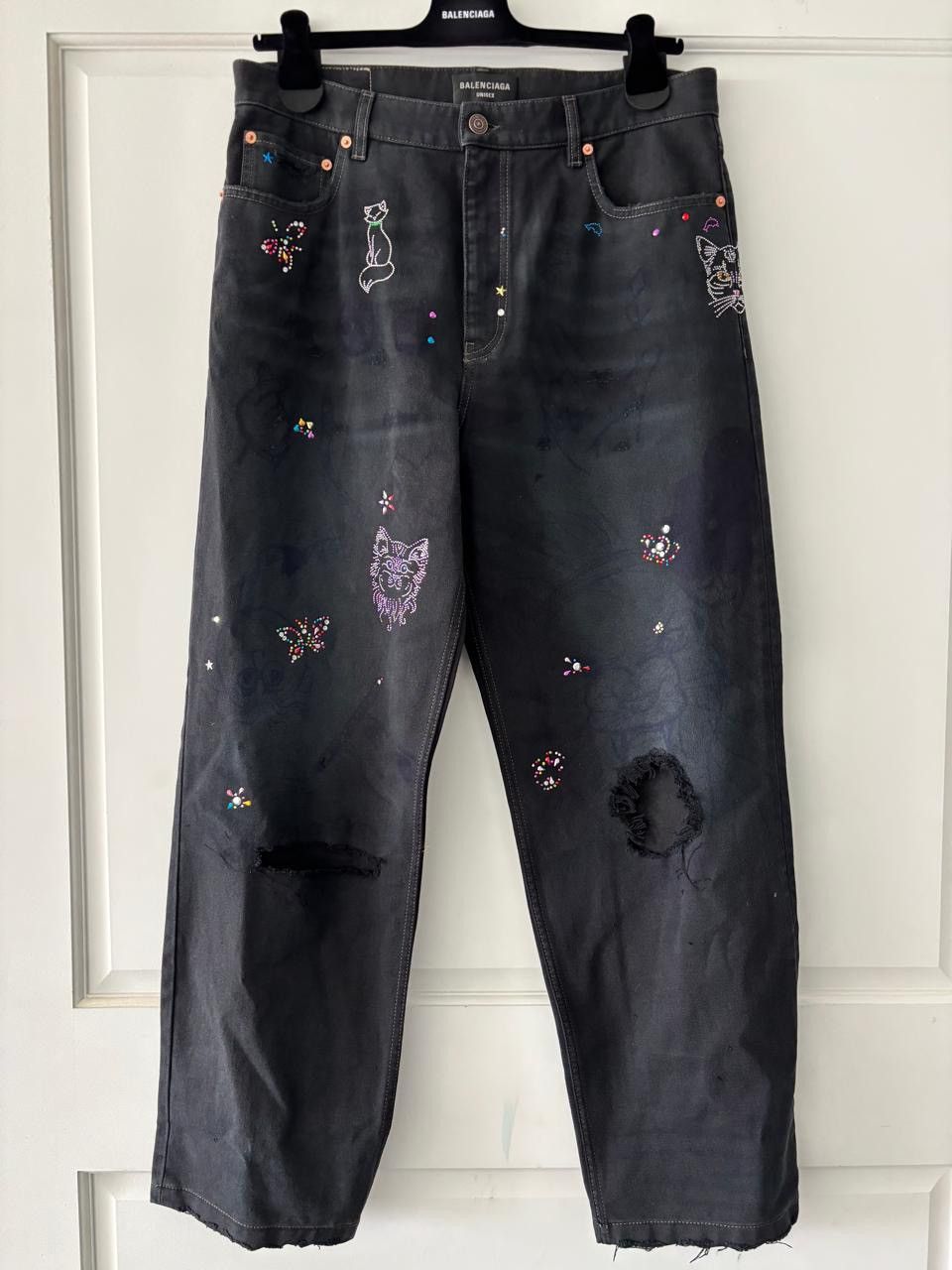【Balenciaga】スクリブルデニム　XSサイズ Balenciaga】スクリブルデニムXSサイズ