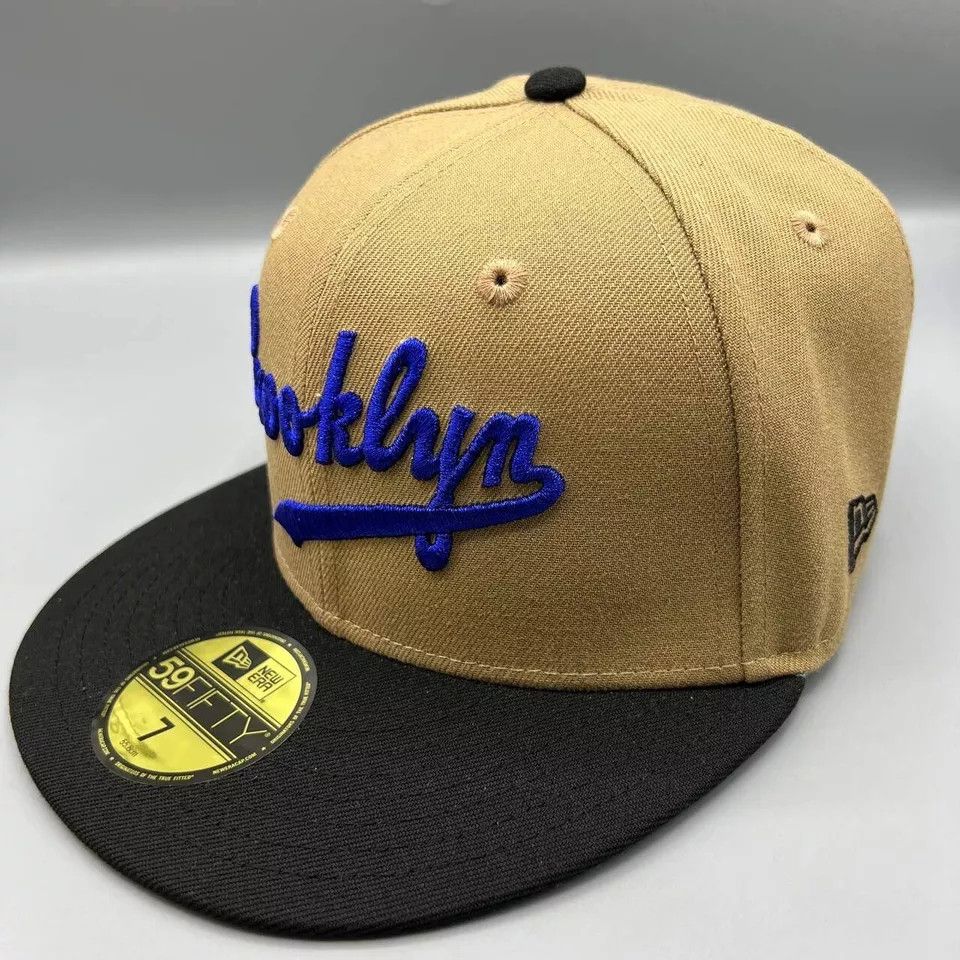 New Era Brooklyn Dodgers Hat Men 7 Jackie Robinson MLB Fitted Cap Size ONE SIZE - 4 Thumbnail