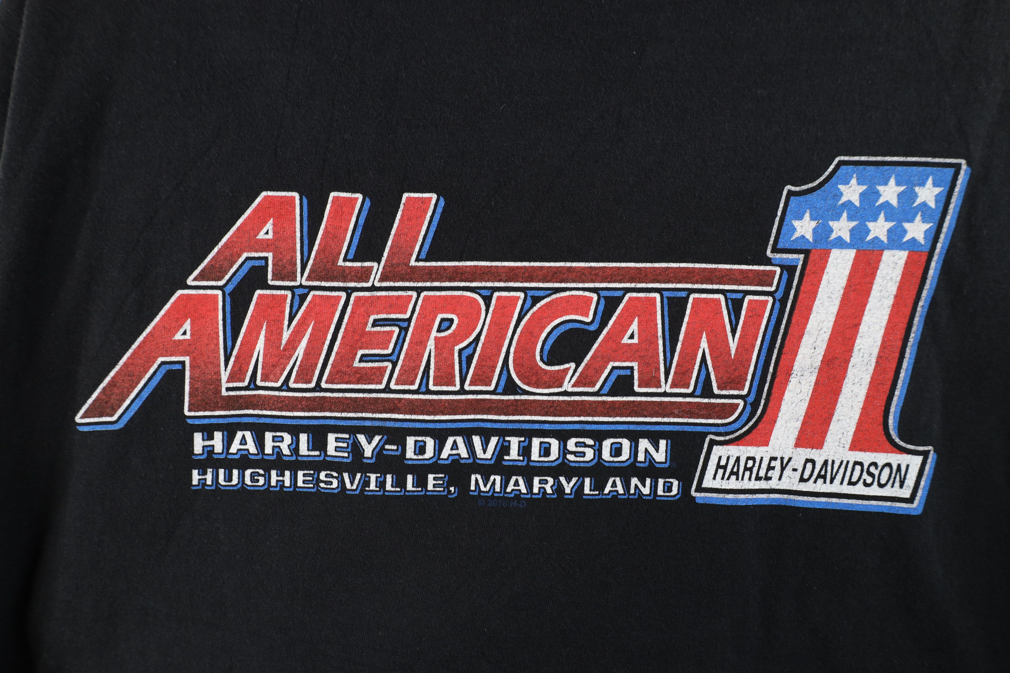 Harley Davidson × Vintage Vintage Harley Davidson All American Steel Plate T-Shirt Size US XL / EU 56 / 4 - 10 Thumbnail