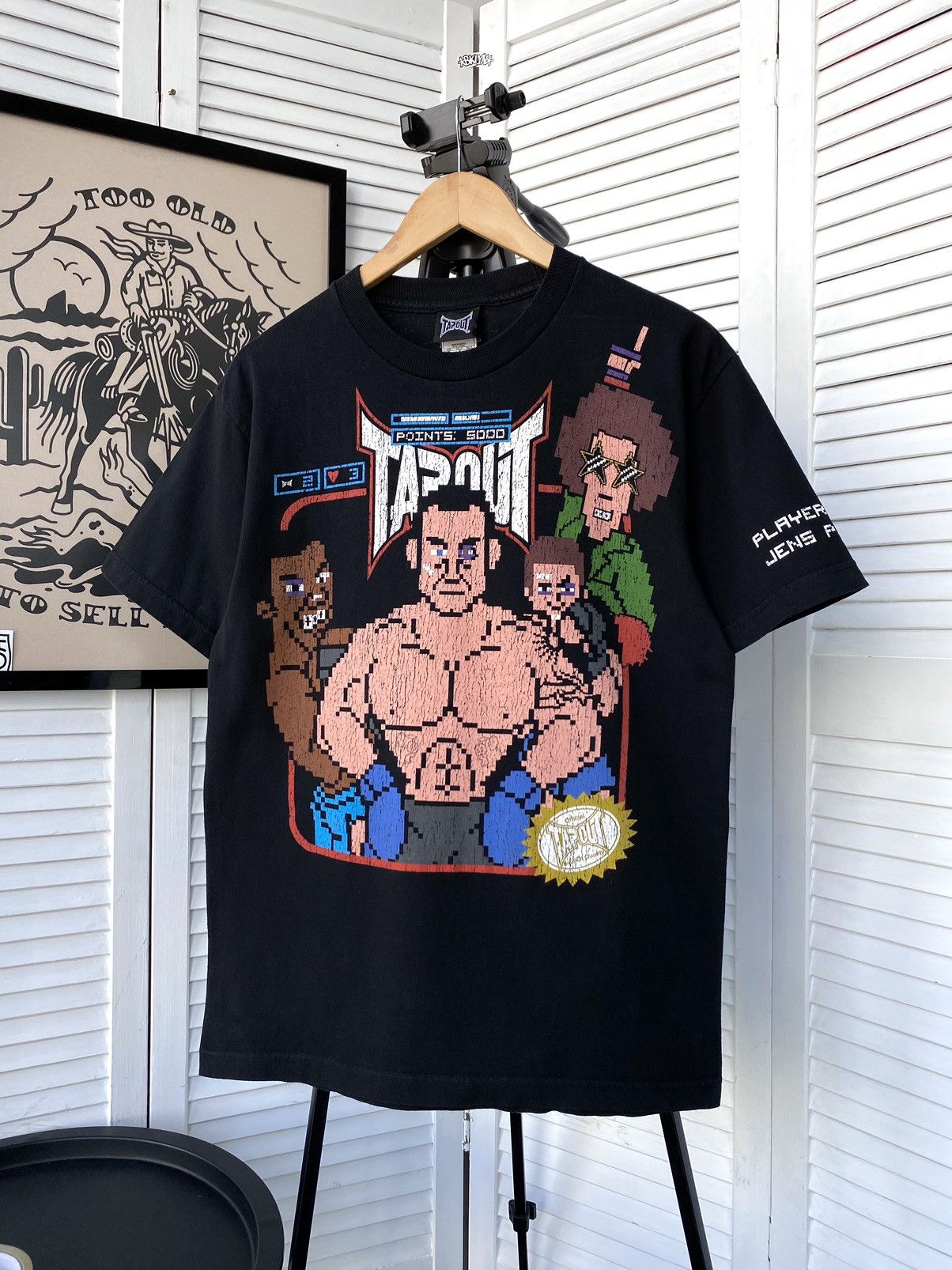Nintendo × Vintage Vintage Tapout x Jens Pulver Signature Nintendo Tee Shirt Size US M / EU 48-50 / 2 - 3 Thumbnail