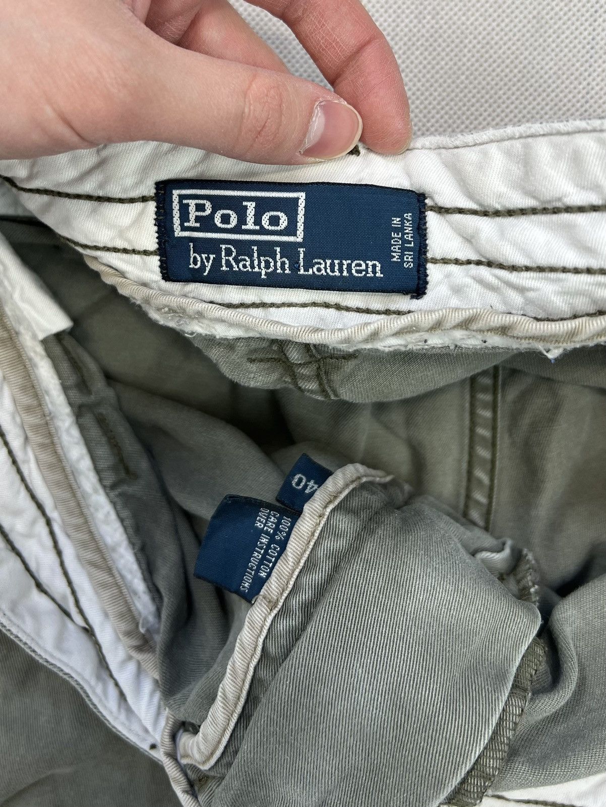 Polo Ralph Lauren × Ralph Lauren × Vintage Cargo Shorts Polo Ralph Lauren Chino Vintage 90’s Size US 40 / EU 56 - 2 Thumbnail