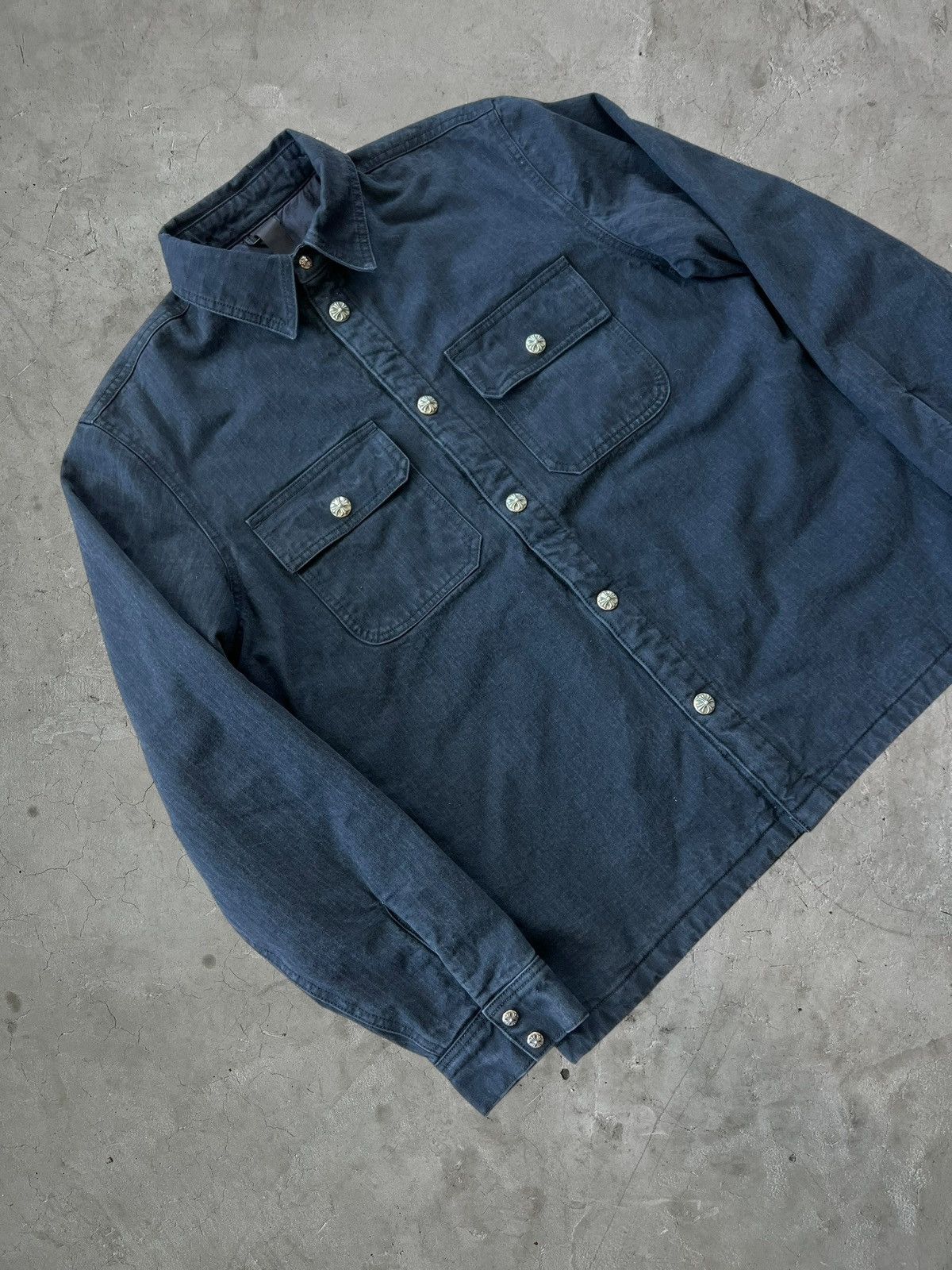 Chrome Hearts Chrome Hearts Quilt Lined WorkDog Denim Jacket Size US L / EU 52-54 / 3 - 3 Thumbnail
