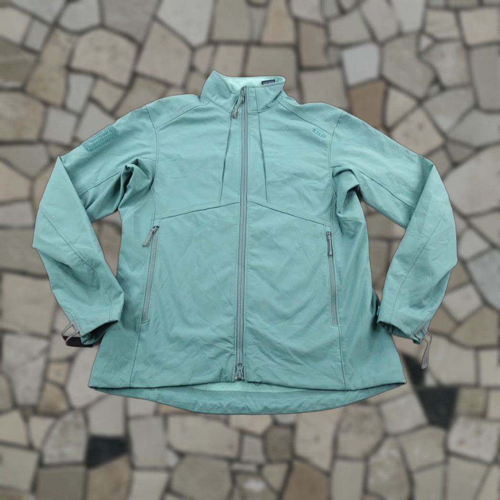 Vintage VINTAGE? (No) 5.11 Tactical Jacket Womens Medium Green Softshell Fleece Lined Full Zip Coat Size M / US 6-8 / IT 42-44 - 1 Thumbnail