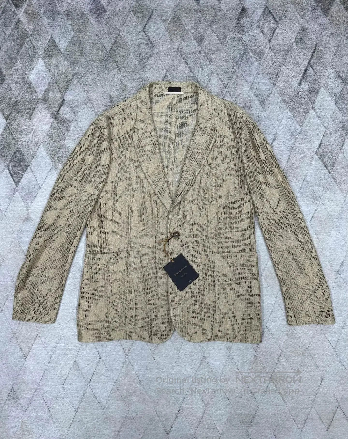 Ermenegildo Zegna Zegna Couture Spring Summer Hollow Out Blazer. Size US L / EU 52-54 / 3 - 1 Thumbnail