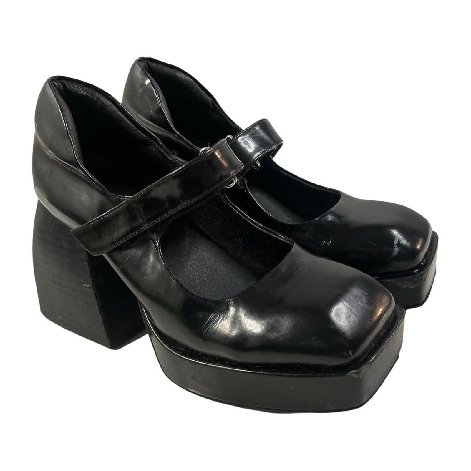 Jeffrey Campbell Y2k mary jane heels Jeffrey Campbell black 6.5 US W buckled Size US 6.5 / IT 36.5 - 1 Thumbnail