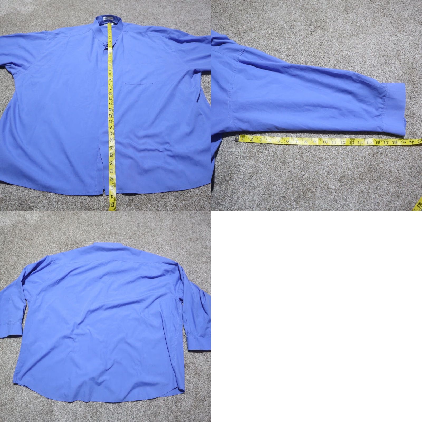 Vintage Bruno Conte Shirt Blue Long Sleeve Button-Up Adult 3X Big & Tall 3XB Mens Button-Up Shirt Blue Long Sleeve Bruno Conte Shirt" Size US XXL / EU 58 / 5 - 8 Thumbnail