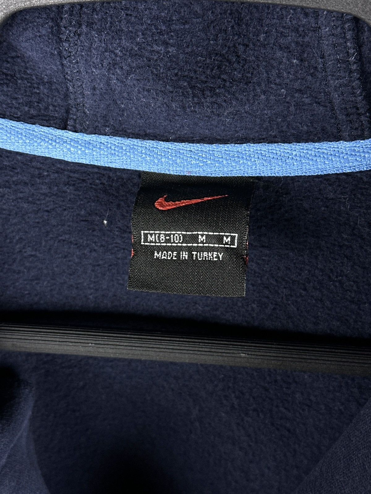 Nike Vintage 90’s Nike Big Logo Swoosh 1/4 Zip Pullover Hooded Size M / US 6-8 / IT 42-44 - 6 Thumbnail