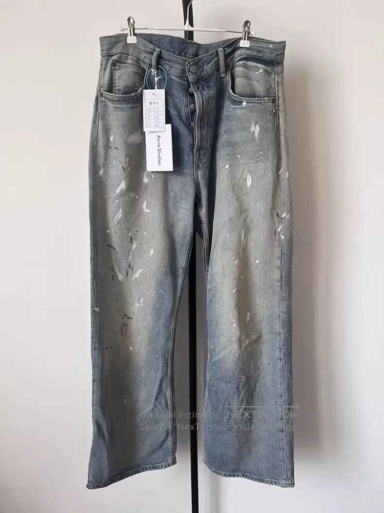 Acne Studios Acne Studios Mud-Dyed Desert Graffiti Heavyweight Loose Ri Size 42" / US 20 - 1 Thumbnail