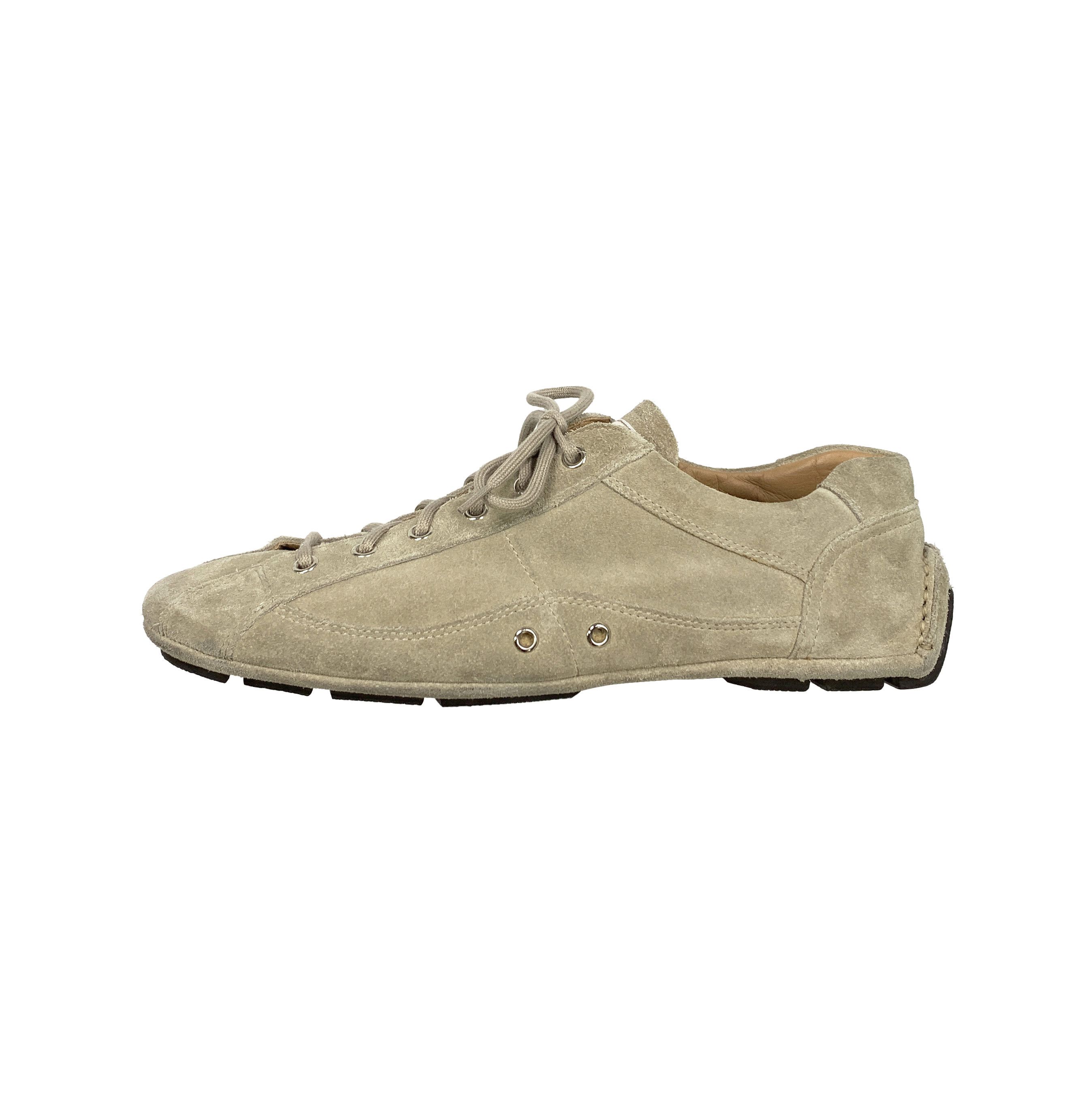 Prada Suede Car / Driving Shoes Size US 9.5 / EU 42-43 - 3 Thumbnail
