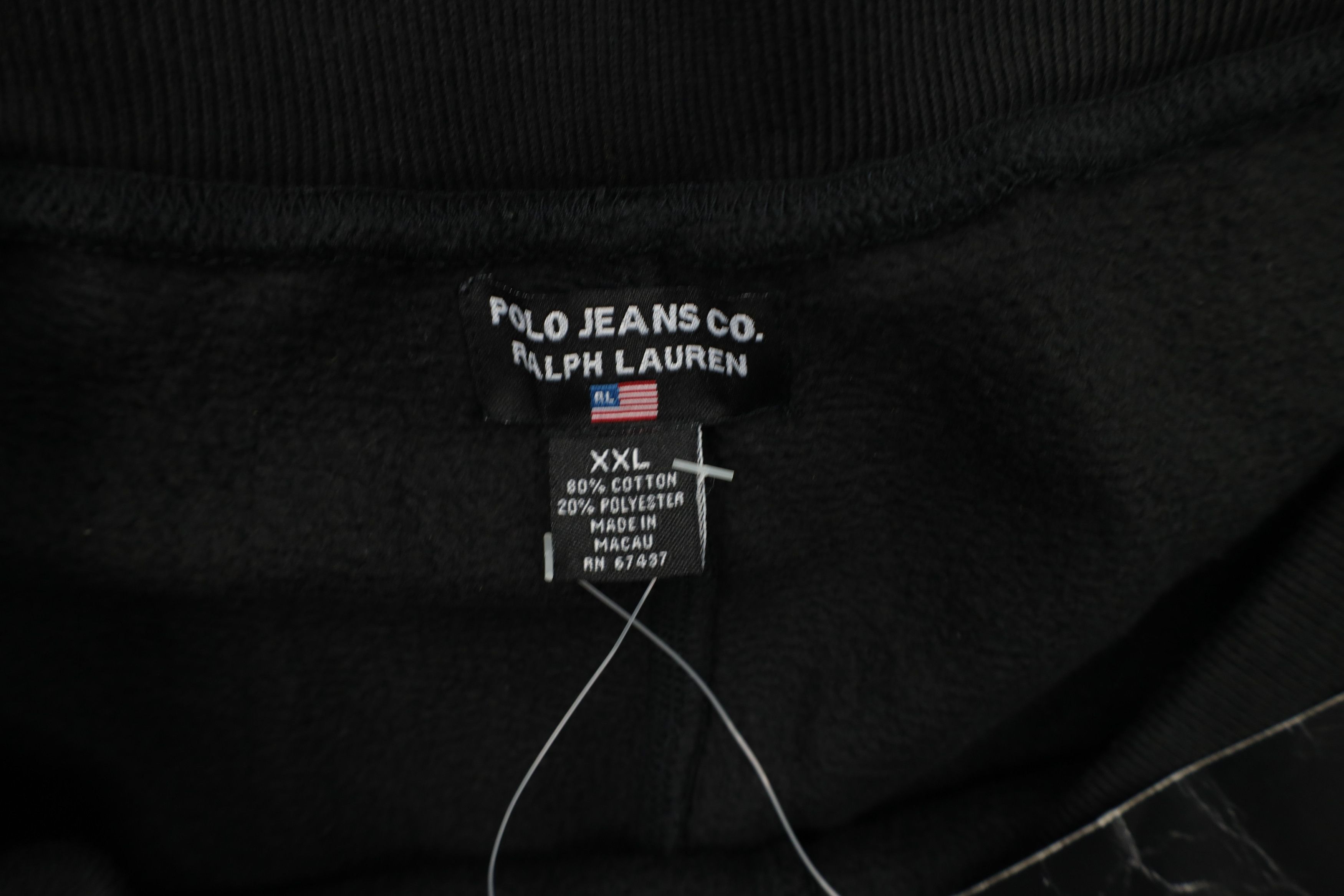 Polo Ralph Lauren Deadstock Vintage Ralph Lauren Wide Leg Sweatpants Black Size US 40 / EU 56 - 9 Thumbnail
