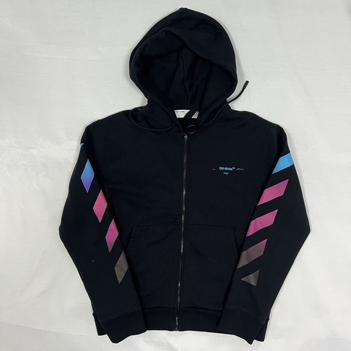 Off white best sale diagonal gradient hoodie