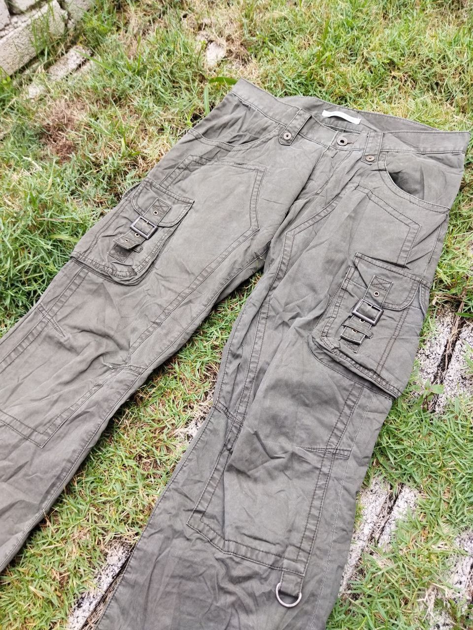 Michel Klein Vintage Michel Klein Double Knee Flared Tactical Pants Size US 31 - 5 Thumbnail