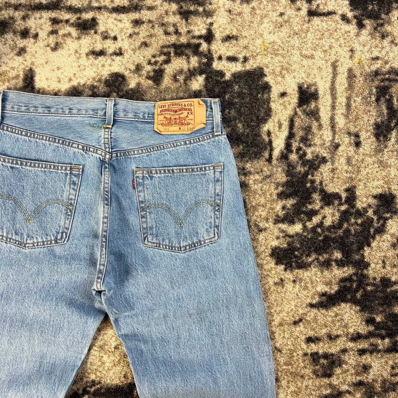 Levi's 501 Levis Vintage Y2K Blue Denim Jeans Streetwear Style Size US 32 / EU 48 - 3 Thumbnail