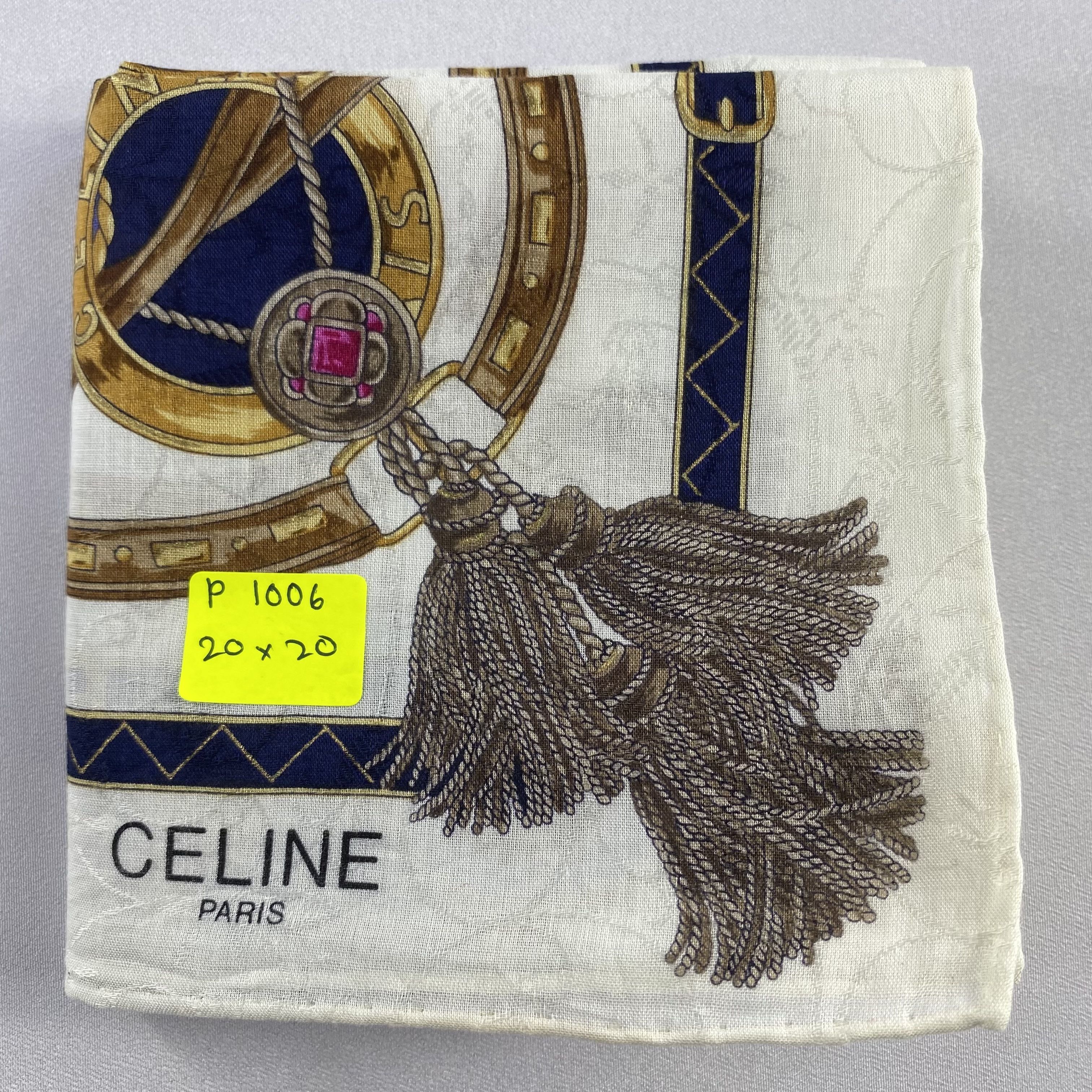 Celine × Vintage Celine Handkerchief / Neckerchief / Bandana-P1006 Size ONE SIZE - 5 Thumbnail