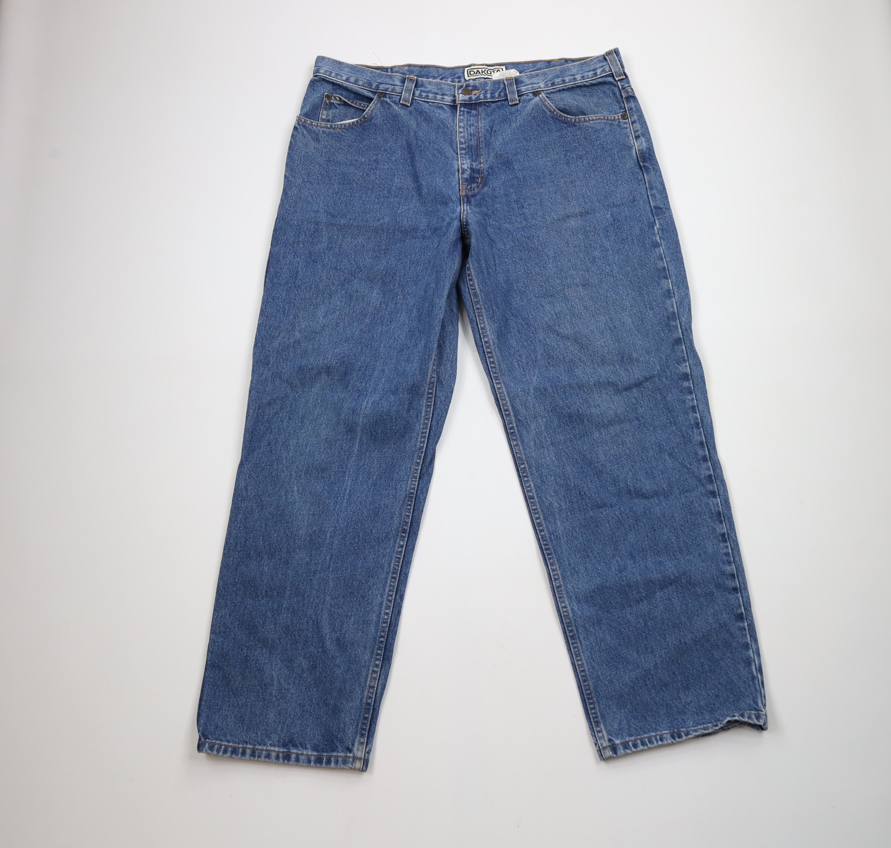 Vintage Vintage 90s Streetwear Baggy Loose Fit Wide Leg Denim Jeans Size US 40 / EU 56 - 1 Thumbnail