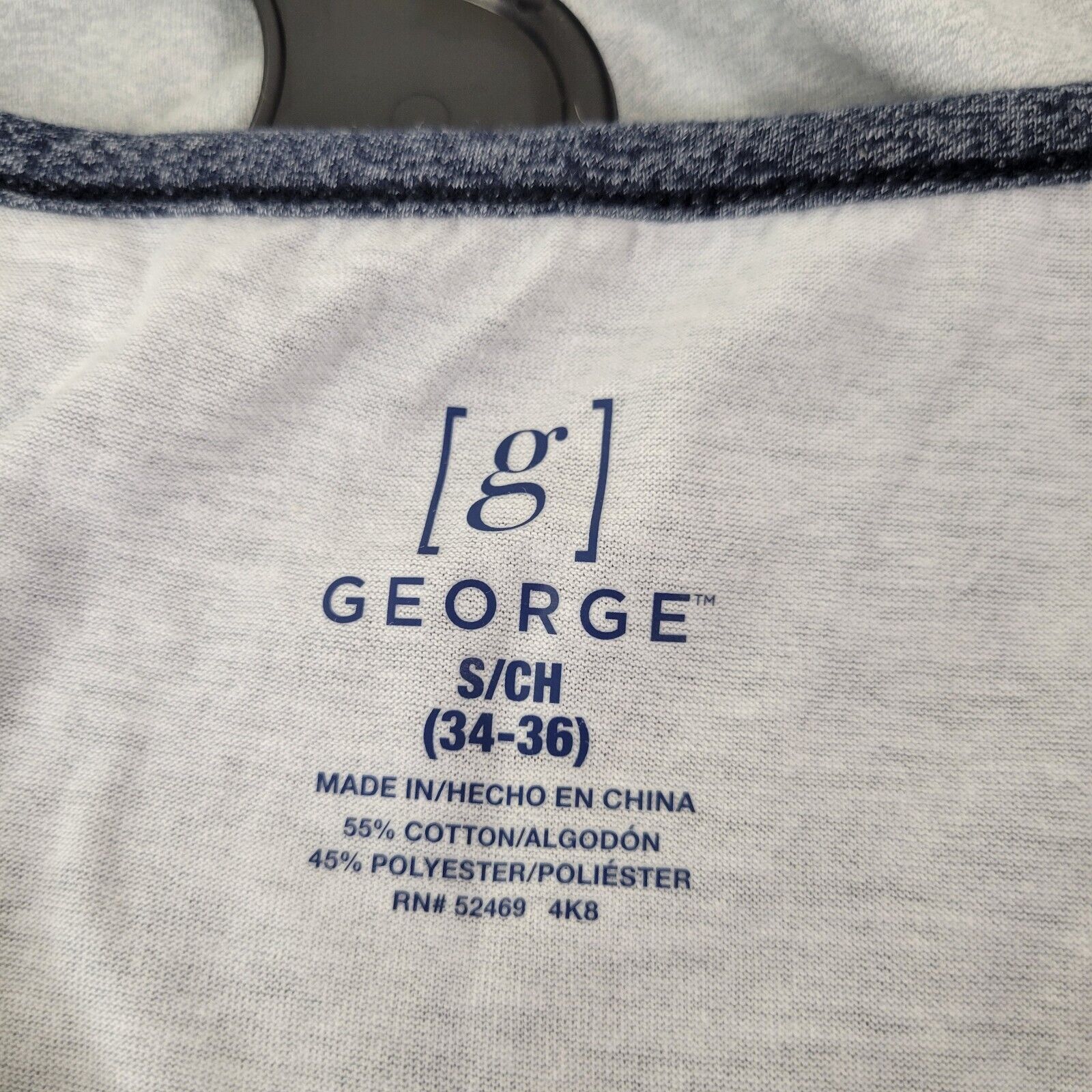 George George Men's S Tank Top Shirt Grey Blue Floral Summer Stripe Size US S / EU 44-46 / 1 - 5 Thumbnail