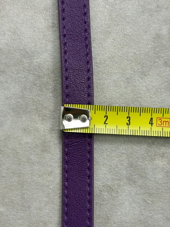 Balenciaga Balenciaga City Purple Studded Leather Bracelet Size ONE SIZE - 9 Thumbnail