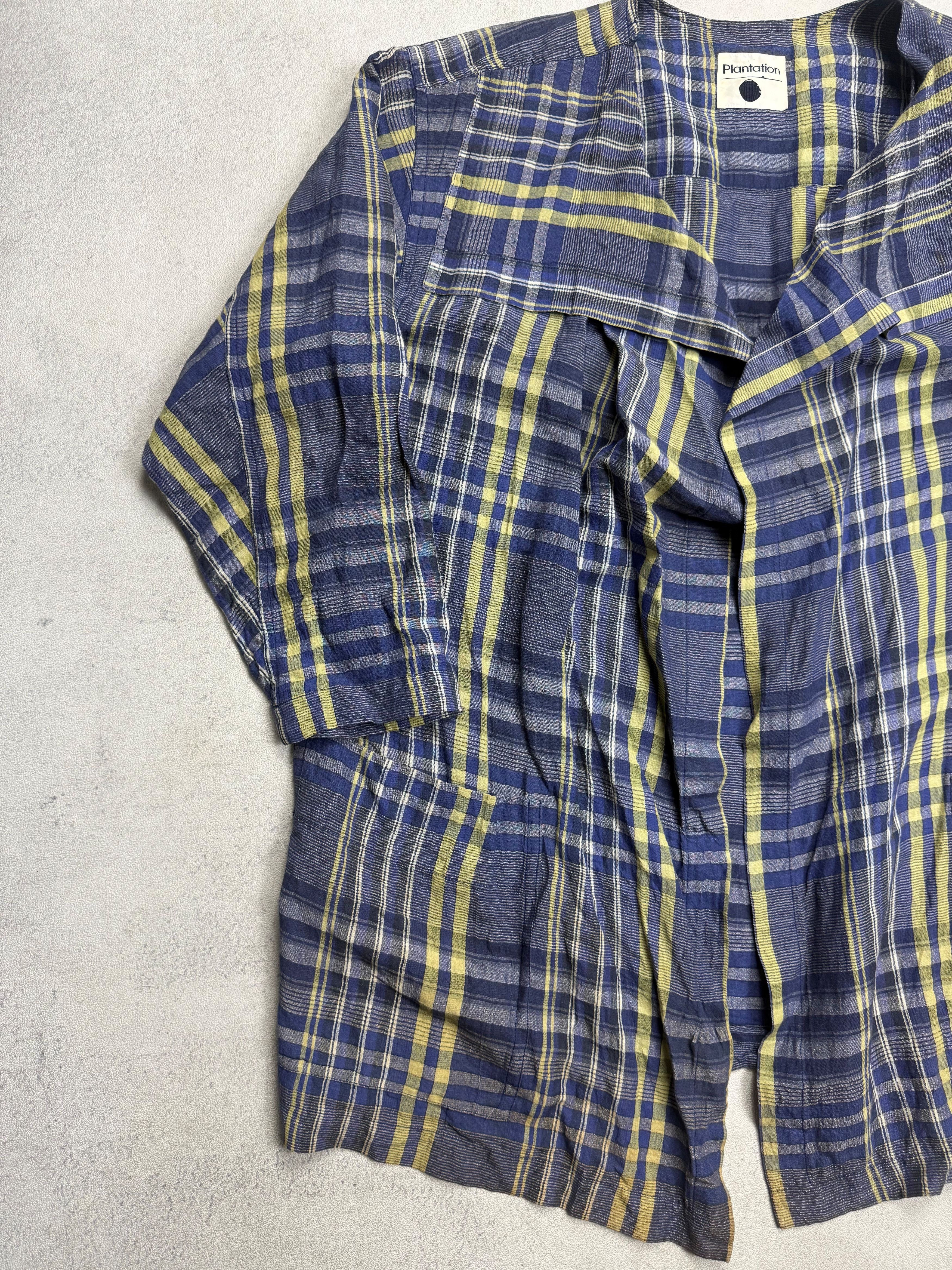 Issey Miyake Plantation Issey Miyake Plaid Outer Shirt Size M / US 6-8 / IT 42-44 - 5 Thumbnail