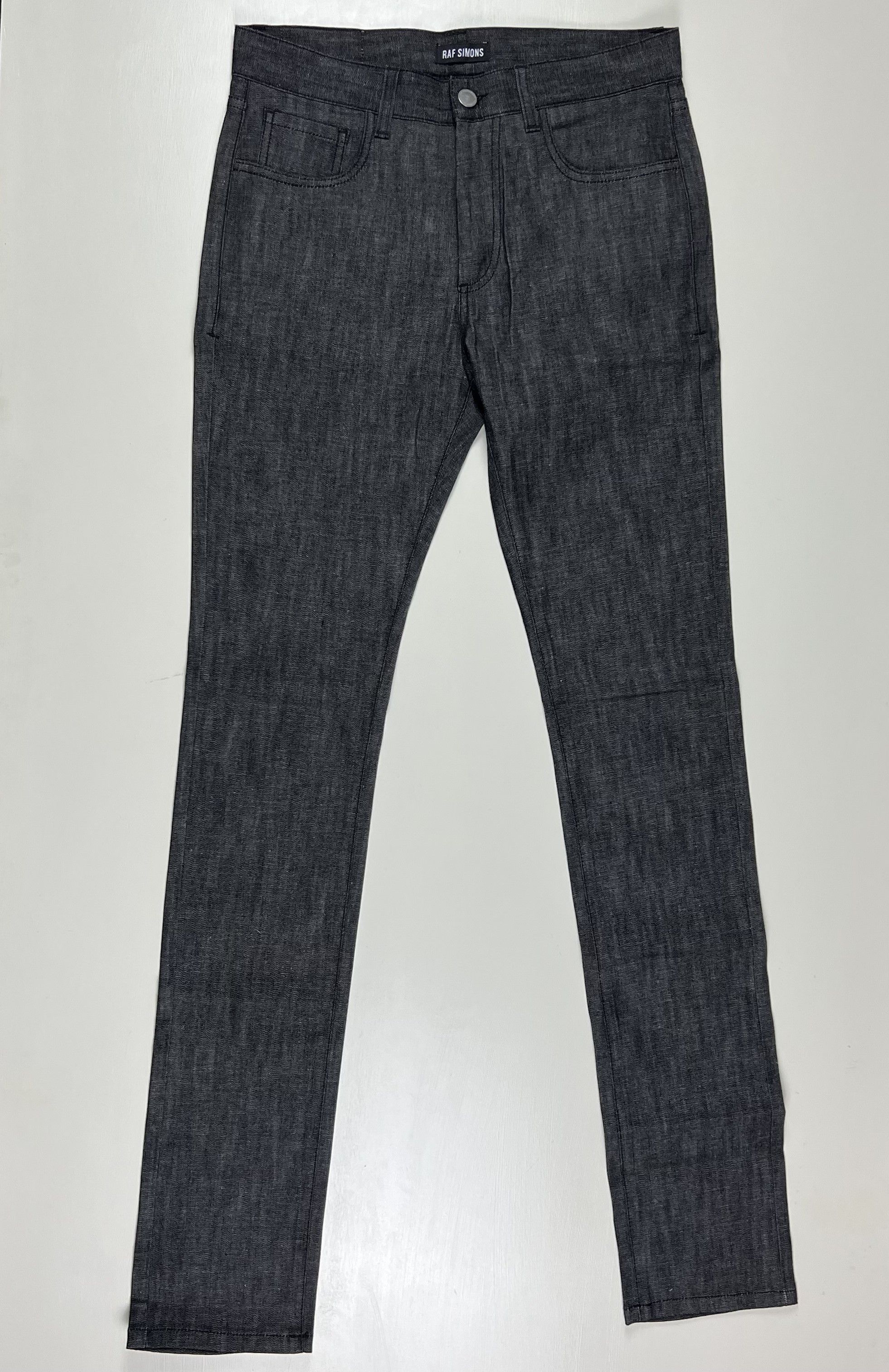 Raf Simons Like New! $789 Logo Patch Stretch Skinny Denim Size US 32 / EU 48 - 2 Thumbnail