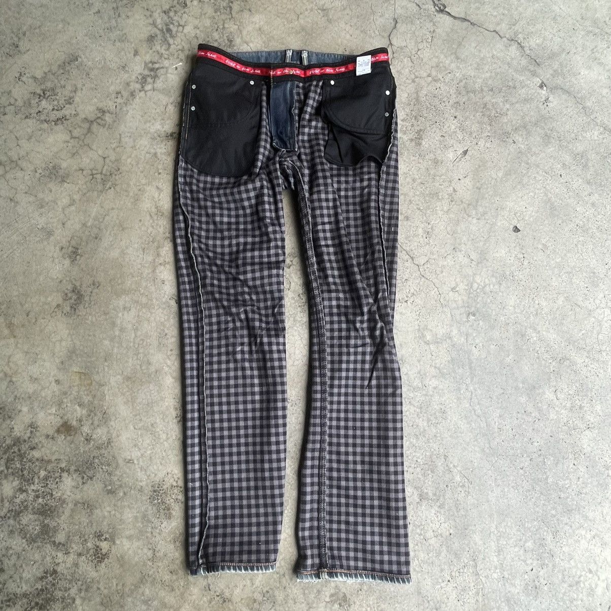 Edwin 🔥Vintage Edwin Edge Of Blue Stoned Washed Distress Jeans Size US 34 / EU 50 - 7 Thumbnail