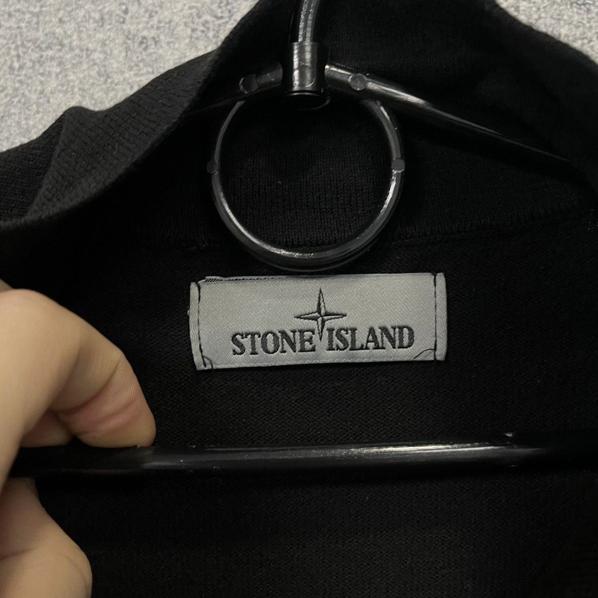 Stone Island Stone Island Knit Zip Sweater Sz S Black Size US S / EU 44-46 / 1 - 8 Thumbnail