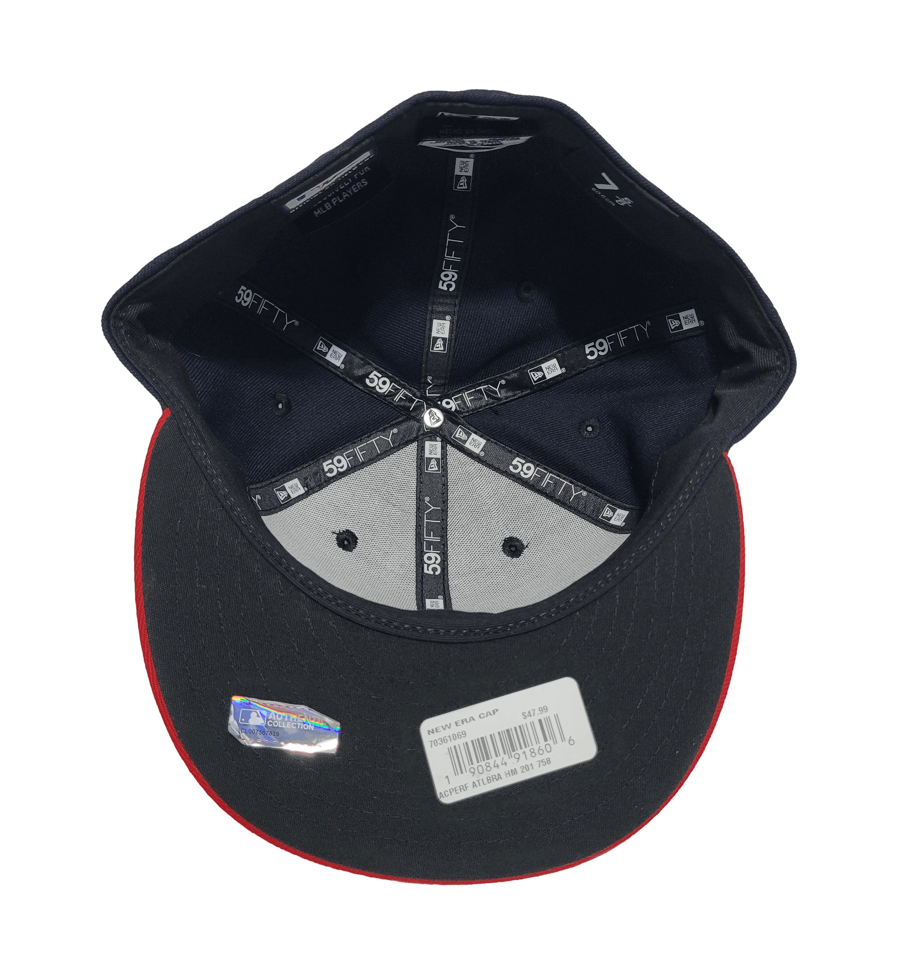 New Era New Era Atlanta Braves 7 5/8 Fitted Cap Size ONE SIZE - 7 Thumbnail