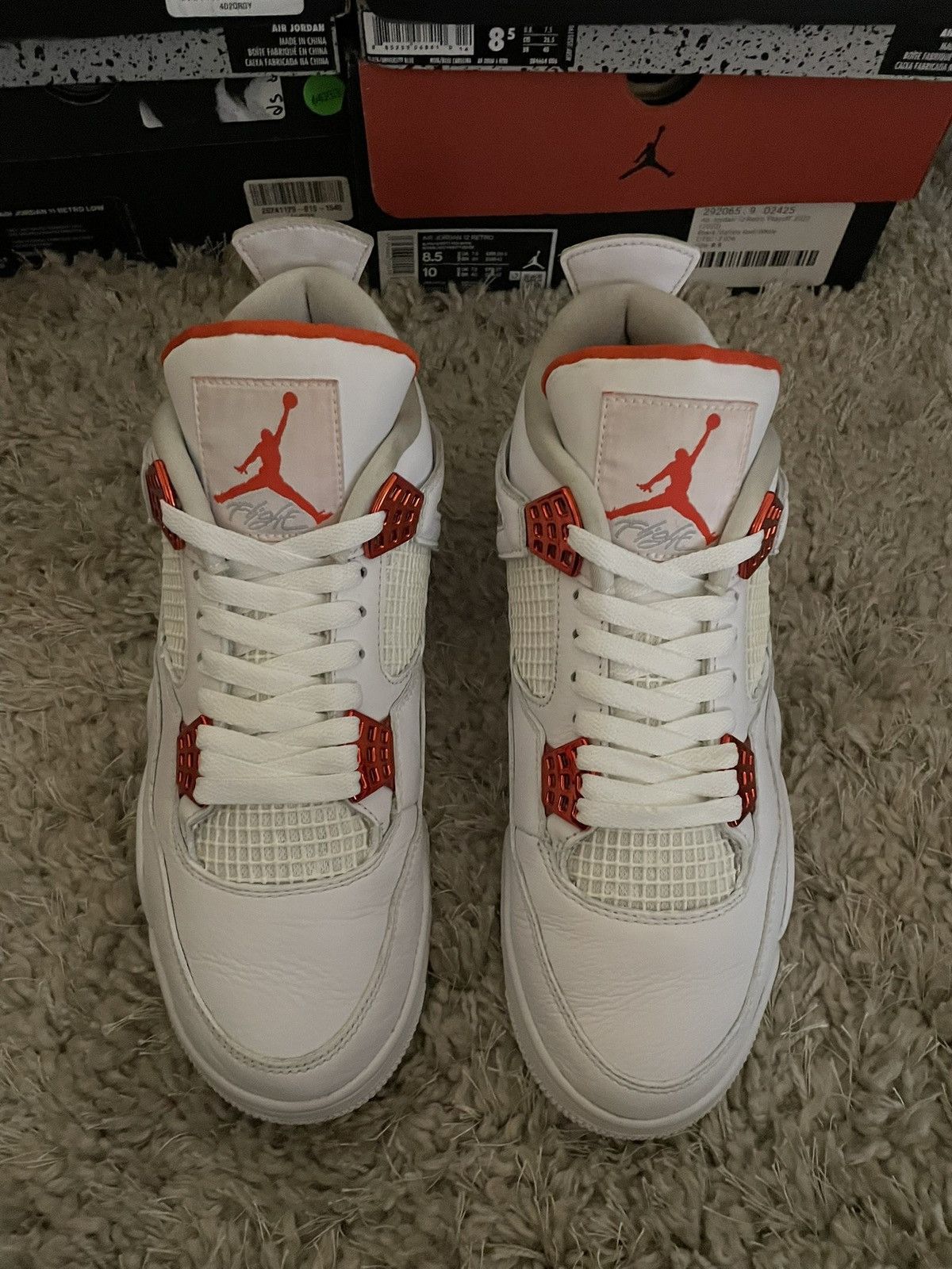 Jordan Brand JORDAN 4 METALLIC ORANGE SZ 9 Size US 9 / EU 42 - 5 Thumbnail