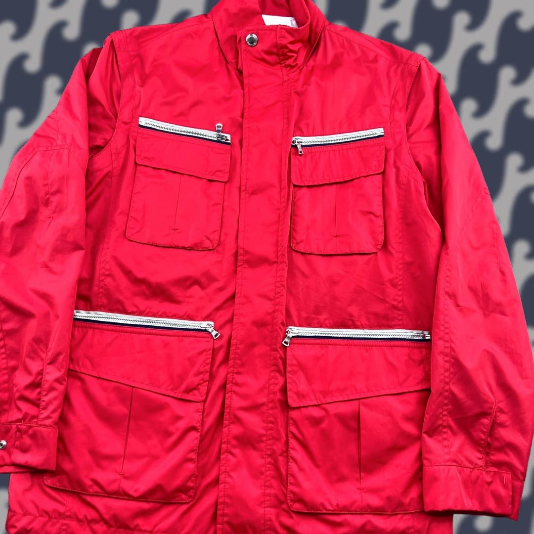 Paul & Shark Paul & Shark Yachting Jacket Mens M Coat Detachable Sleeves Hood Red Sailing Jacket Size US M / EU 48-50 / 2 - 1 Thumbnail