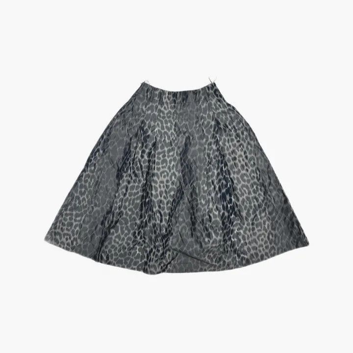 Dior Dior FW22 Mizza Leopard Print A-Line Skirt 0079-2507 Size 35" - 3 Thumbnail