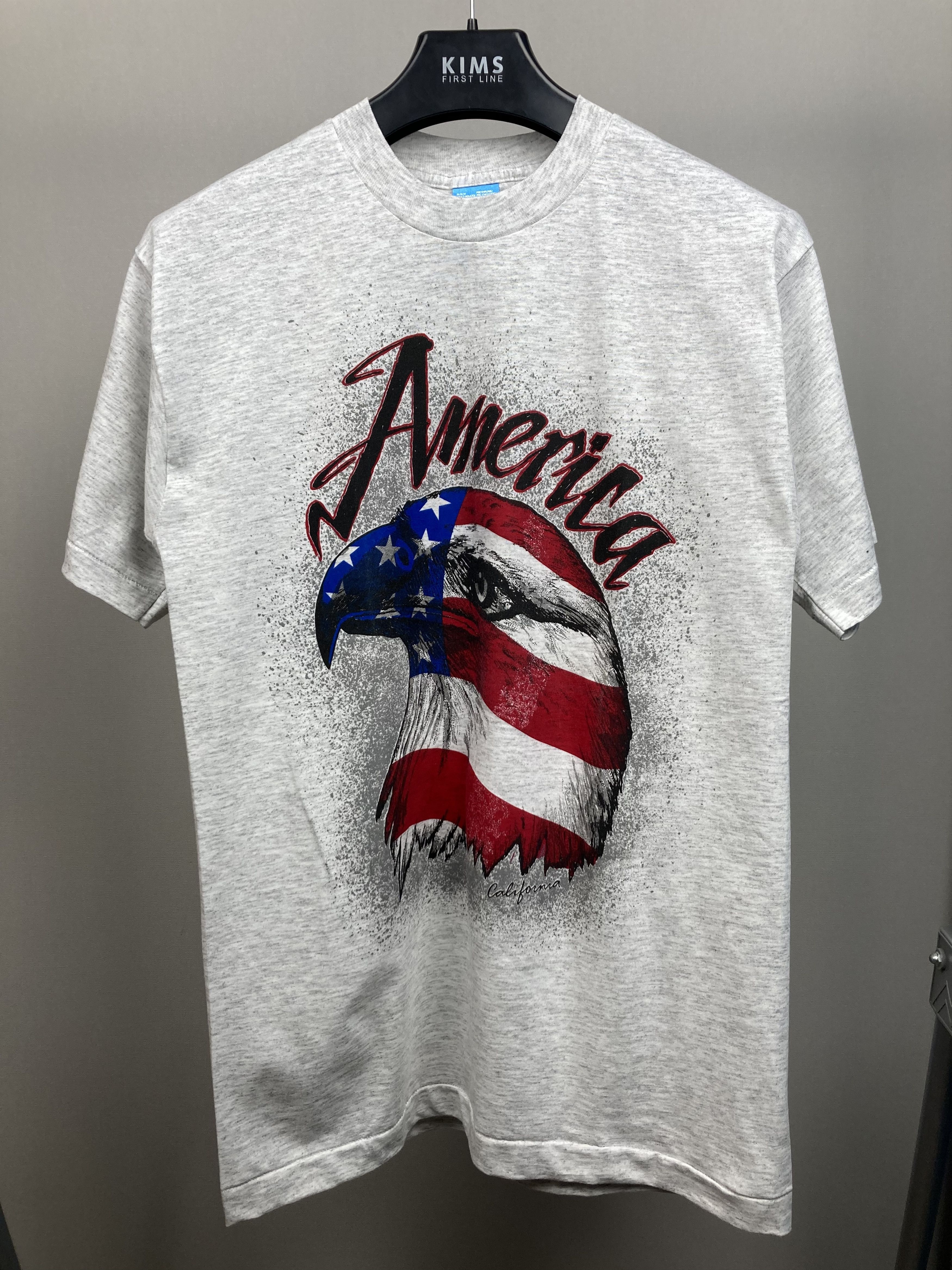 Fruit Of The Loom 1980's USA Eagle&Flag Frui Of The Loom Single Stitch Tee Size US M / EU 48-50 / 2 - 2 Thumbnail