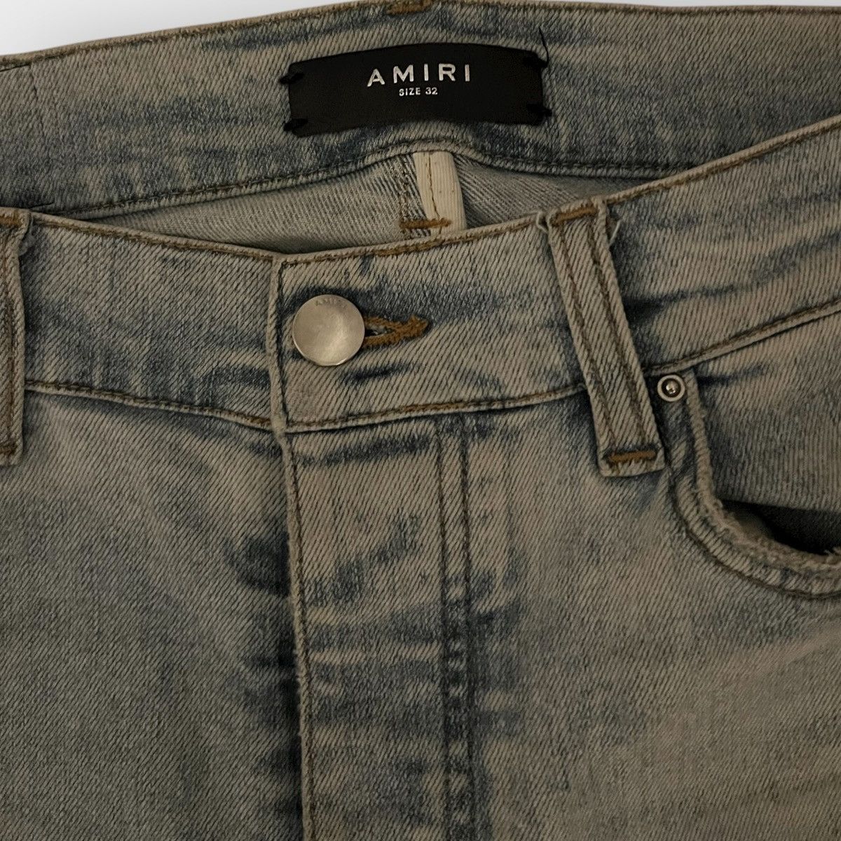 Amiri ICONIC! Amiri Jeans Green Patch Size 32 Size US 32 / EU 48 - 5 Thumbnail