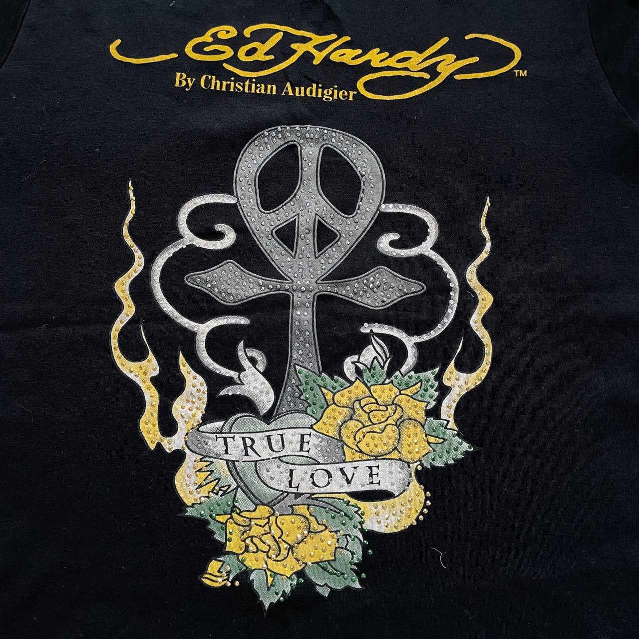 VINTAGE Y2K ED HARDY GLAMOUR RARE T SHIRT