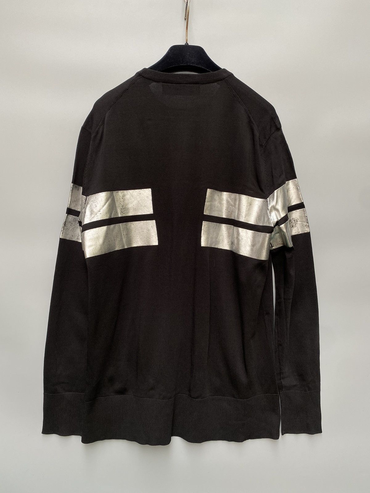 Neil Barrett Metallic Stripe Knit Sweater Size US S / EU 44-46 / 1 - 2 Thumbnail
