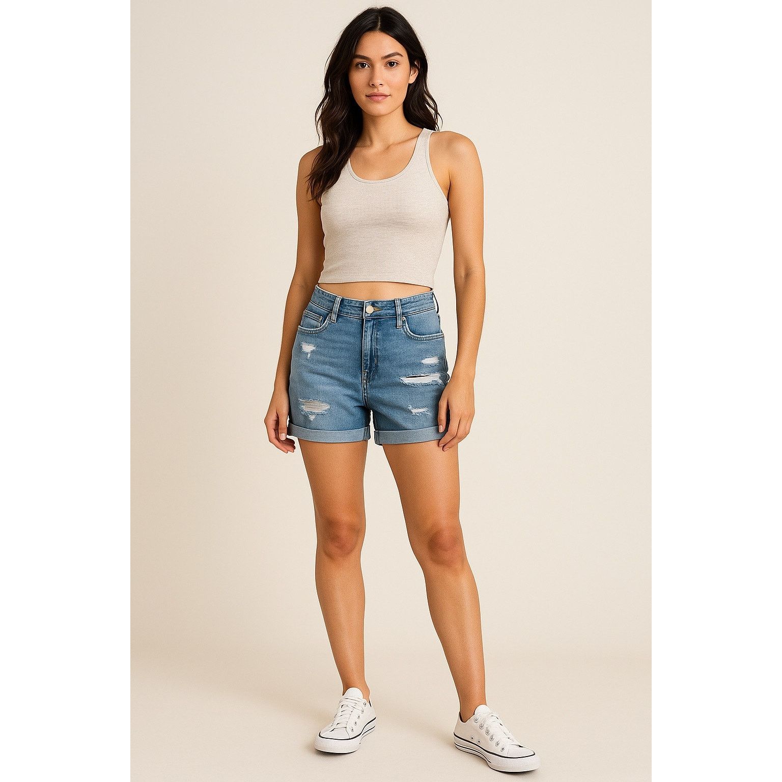 Old Navy Old Navy Women’s Size 6 Boyfriend Denim Shorts Light wash Size 28" / US 6 / IT 42 - 1 Thumbnail