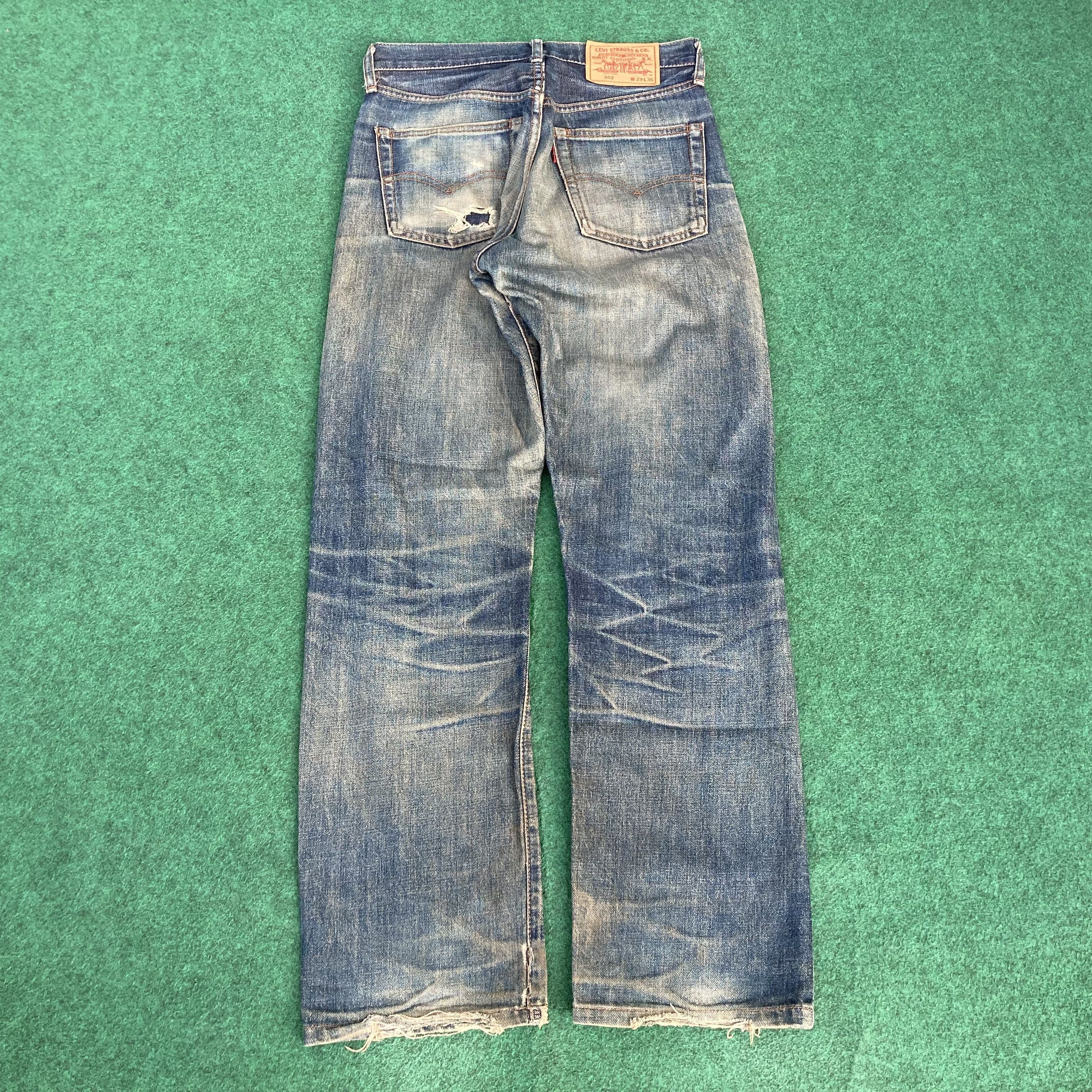 Levi's 28x30 Vtg Levis 502 Japan Big E Redline Selvedge Denim Jeans Size US 28 / EU 44 - 16 Thumbnail