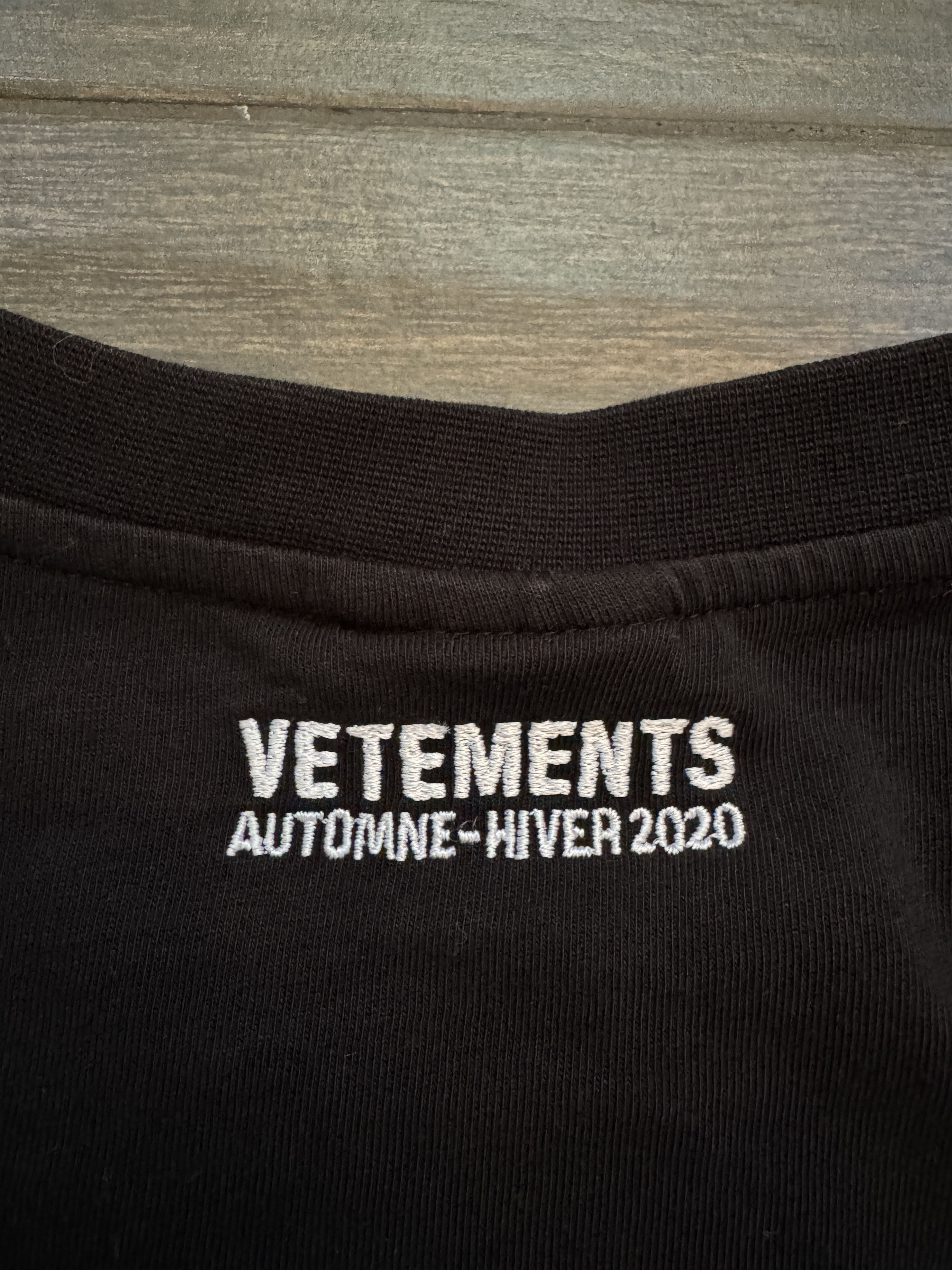Vetements Vetements Shock Site Faces of Death Warning Tee Size US L / EU 52-54 / 3 - 3 Thumbnail