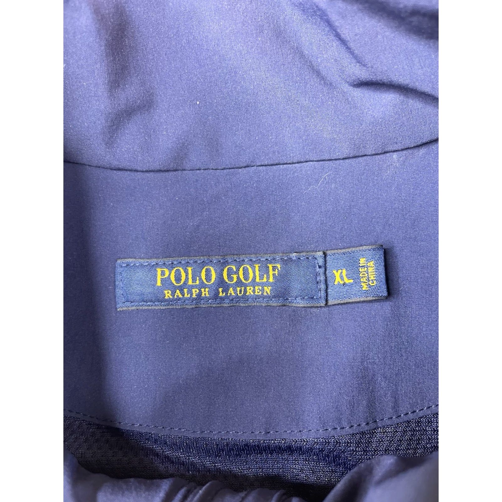 Ralph Lauren Polo Golf Jacket Women XL Navy Zip Up Sleeveless Pockets Lightweight Lined Windbreaker Sports Athleisure Size XL / US 12-14 / IT 48-50 - 2 Thumbnail
