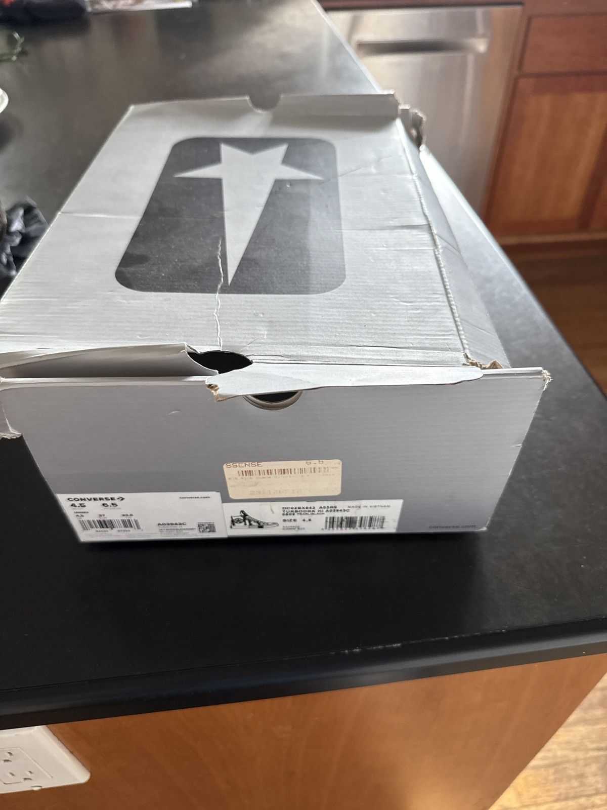 Converse × Rick Owens Drkshdw CONVERSE X DRKSHDW TURBODRK HI Size US 5 / EU 37 - 7 Thumbnail