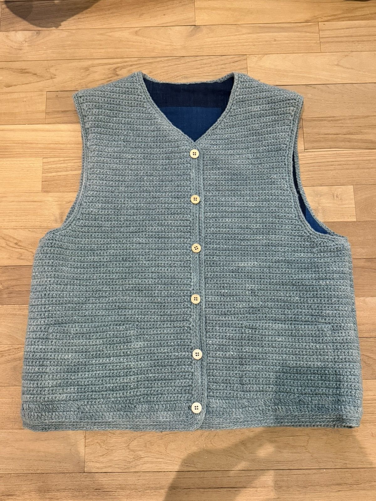 Visvim Crochet hand knit vest N.D. Size US XL / EU 56 / 4 - 2 Thumbnail