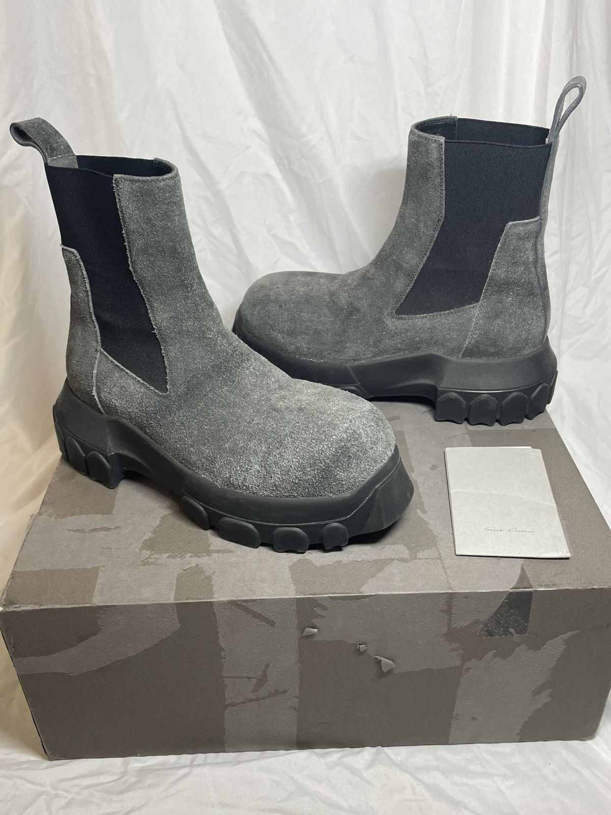 Rick Owens Rick Owens Beetle Bozo Tractor Boots (37) Size US 7.5 / IT 37.5 - 1 Thumbnail