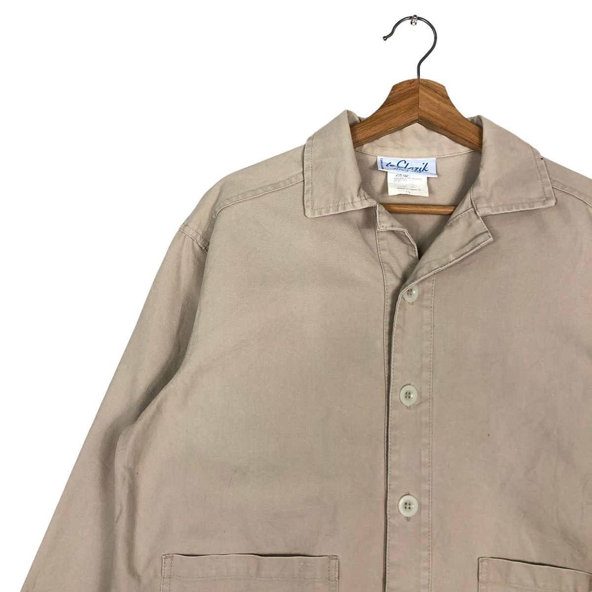 Japanese Brand 🔥Cropped Chore Biker Jacket Le Glazik France Issey Miyake Size US M / EU 48-50 / 2 - 4 Thumbnail