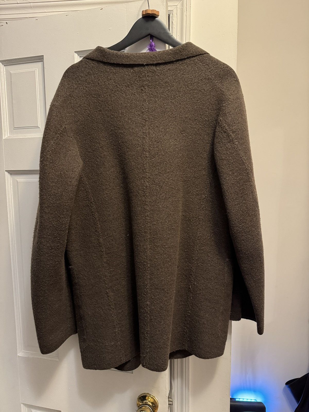 Yohji Yamamoto Brown vintage felted wool jacket Size US M / EU 48-50 / 2 - 2 Thumbnail